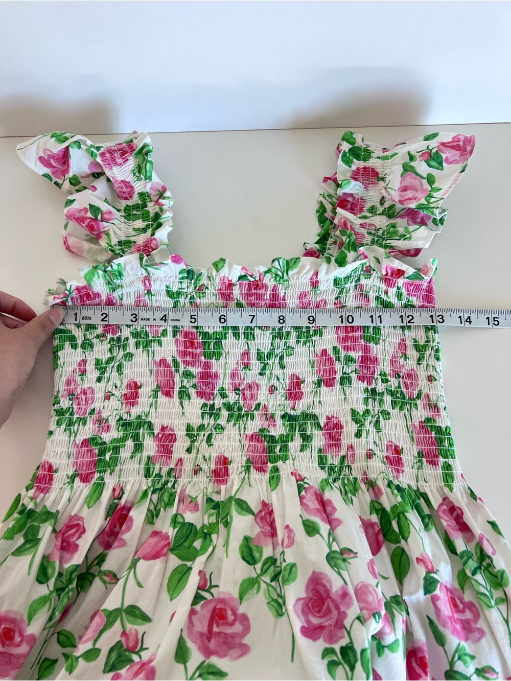 Hill House Home Women's The Ellie Nap Dress Pink Roses Floral Feminine Flirty - Picture 4 of 8